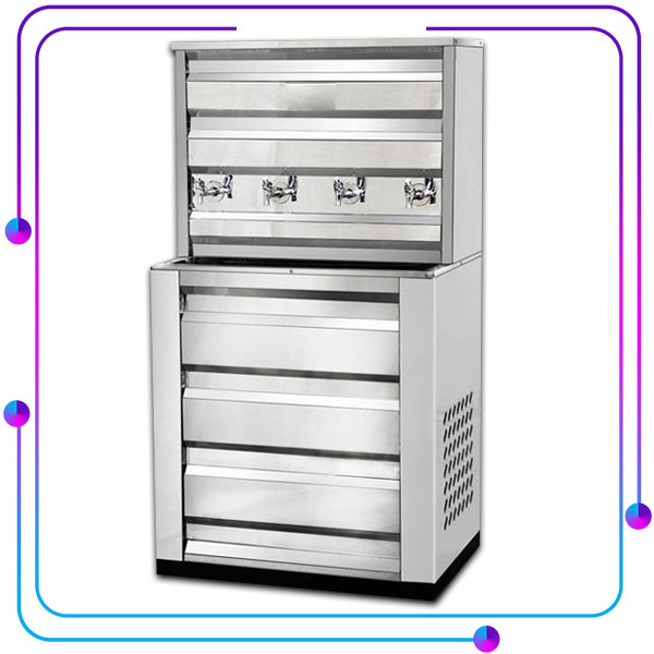 آبسردکن استیل چهار شیر فشاری