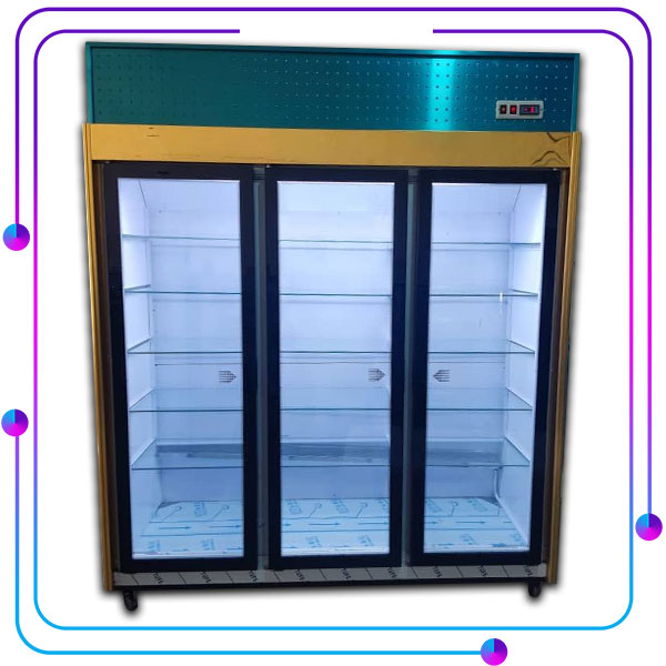 یخچال ایستاده سه درب یک طرف نما