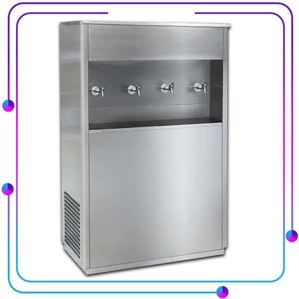 آبسردکن استیل چهار شیر فیلتر دار