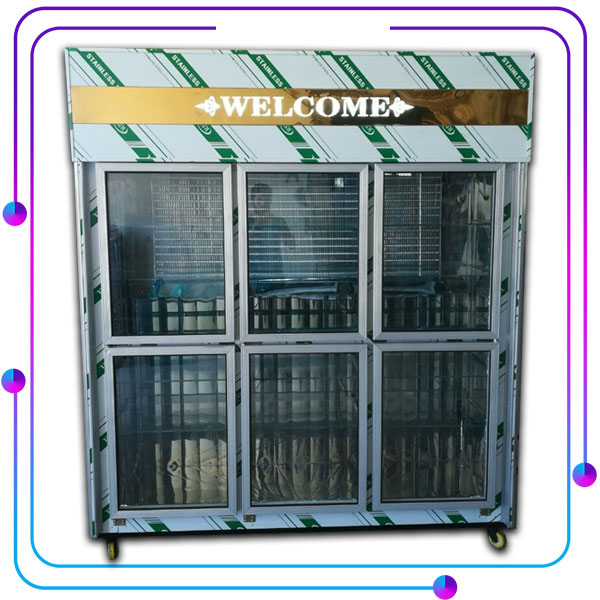 یخچال ایستاده شش درب یک طرف نما