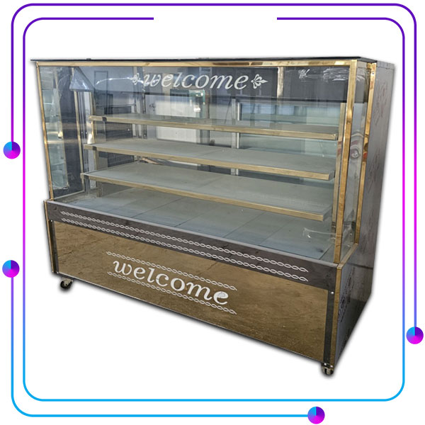 یخچال قنادی دودی طلایی